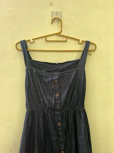 Denim Button-Down Dress