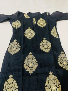Navy Blue Kurta  Pattani Patan