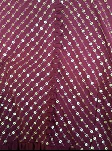 Maroon Gown For Girls