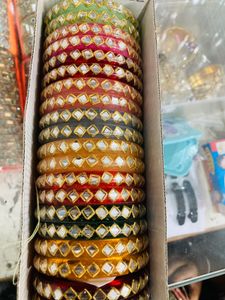 Colorful Beaded Bangle Set
