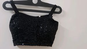 Sequin Embellished Black Blazer