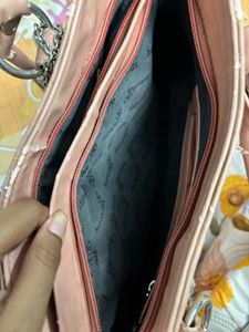 BEAUTIFUL PEACH HANDBAG