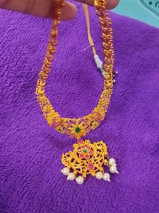 Gold-toned Necklace And Long Haram