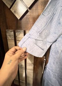 Blue Cotton Kurta