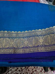 Elegant Blue Silk Saree