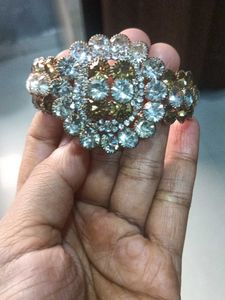 Vintage Rhinestone Cuff Bracelet