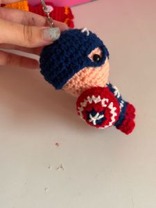 Crochet Marvel Keychain!!
