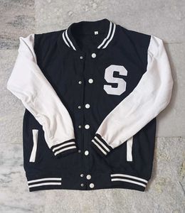 Men&#39;s Letter Bomber Varsity Full Sleeve Shirt