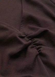 H&amp;M Ribbed Coffee Brown Top