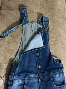 Denim Overalls Shorts