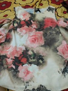 Floral Cold Shoulder Top