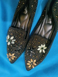 Embellished Black Juti/Mojdi/Flat
