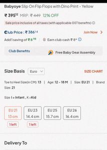 Babyoye Slippers Slip On Flip Flop