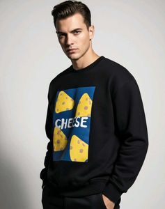 Cheese Graphic Sweatshirt