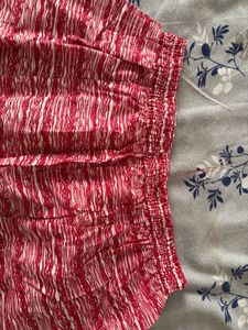 Red &amp; White Kurta Co-ord Set
