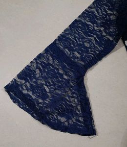 Blue Lace Top