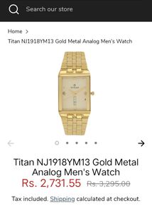 Titian Gold Wach Men's!!