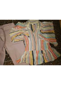 Women Designer Top + Pants Cord Set