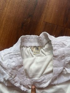 Cute pure white Two-Piece Set