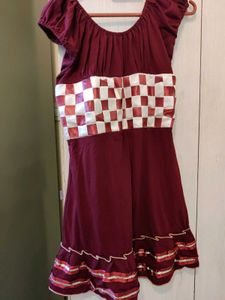Cute Maroon Dress