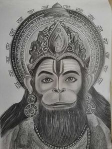 Hanuman ji sketch ✨️♥️🙏🏻