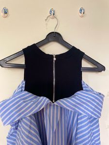 Double Layer Off Shoulder Fancy Shirt