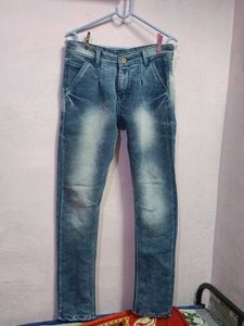 Vintage Wash Denim Jeans