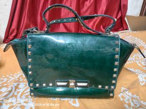 Studded Top Handle Bag
