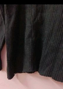 woolen Shrug With Black Sweater