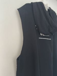 Outshock Black Sleeveless Hoodie