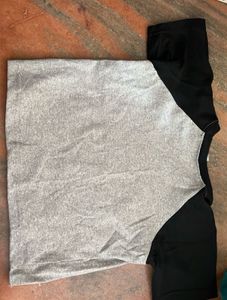 Gray &amp; Black T-Shirt