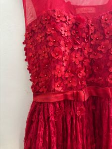 Red Cocktail party gown