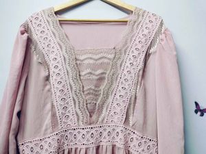 Blush Pink Lace Dress