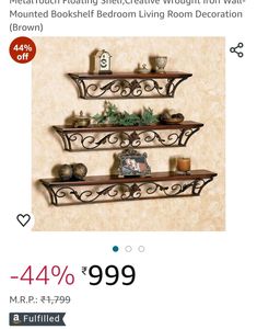 WALL DECOR IRON RACKS