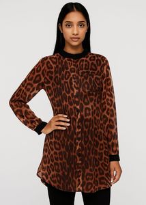 Leopard Print Tunic Top