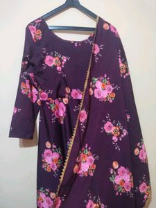 Floral Anarkali Suit