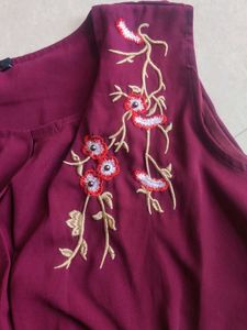 Magenta Sleeveless Top