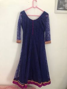 Dark Blue Anarkali