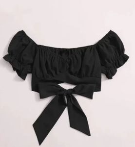 Black crop top
