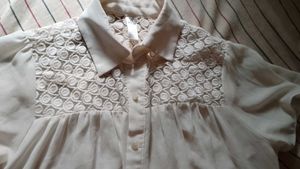 Vintage Lace Detail Blouse