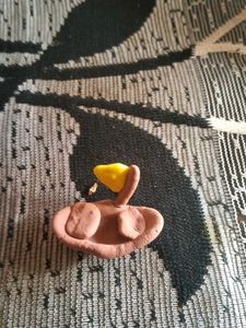 Clay Swan Figurine