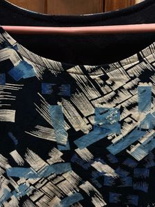 Abstract Print Sleeveless Top