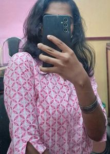 Women Pink Short Kurti