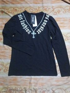 Black Long Sleeve Graphic Tee
