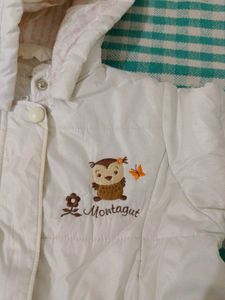 Cute White Hooded Jacket