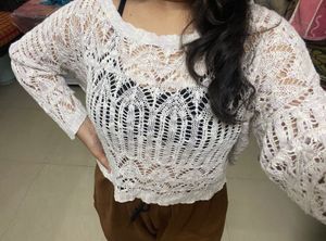 Crochet Knit Top