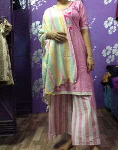 Pink Embroidered Kurta Set
