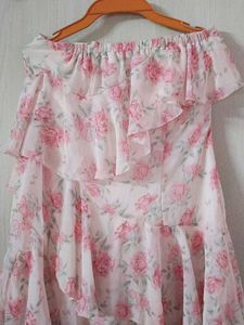 Floral Off-Shoulder Dress| Tube Dress