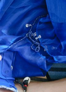 Elegant Blue Party Anarkali Suit