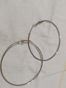 Silver Hoop Earrings